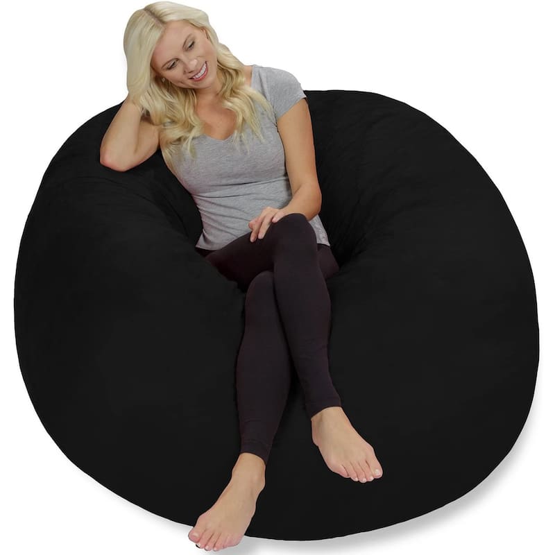 Bean Bag Chair 5-foot Memory Foam Removable Cover Bean Bags