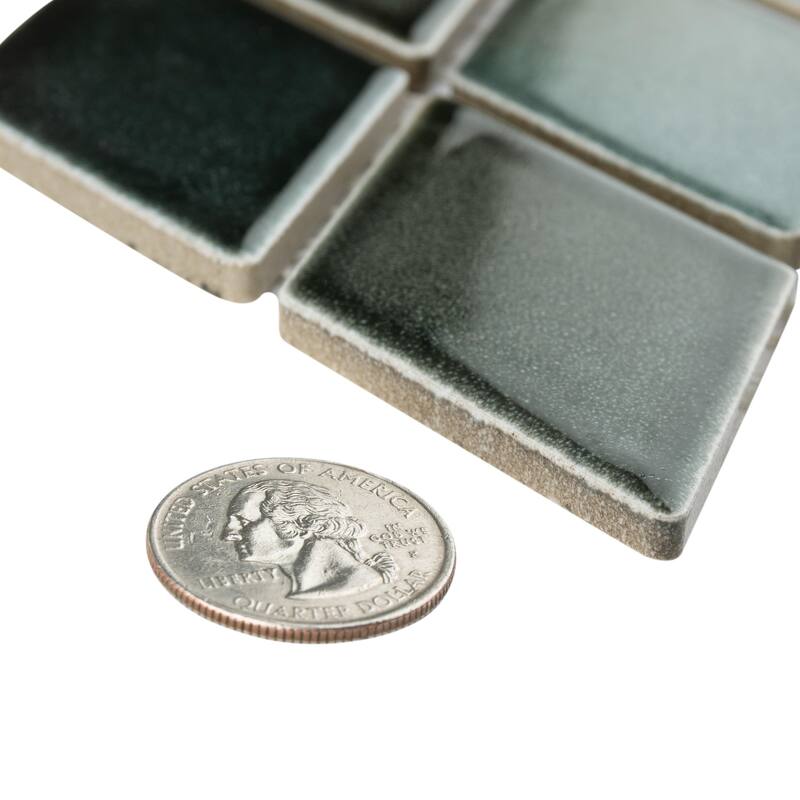 Merola Tile Hudson Kite Stormy Night 10-1/8" x 11-3/4" Porcelain Mosaic Floor and Wall Tile