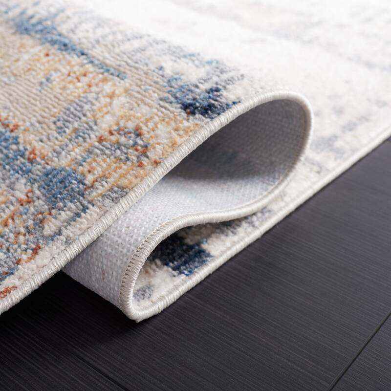 SAFAVIEH Bayside Machine Washable Shahnoza Modern Abstract Rug