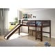 preview thumbnail 6 of 6, Donco Kids Mission Tent Loft Dark Cappuccino Twin Bed with Slide Twin Loft - Loft Only
