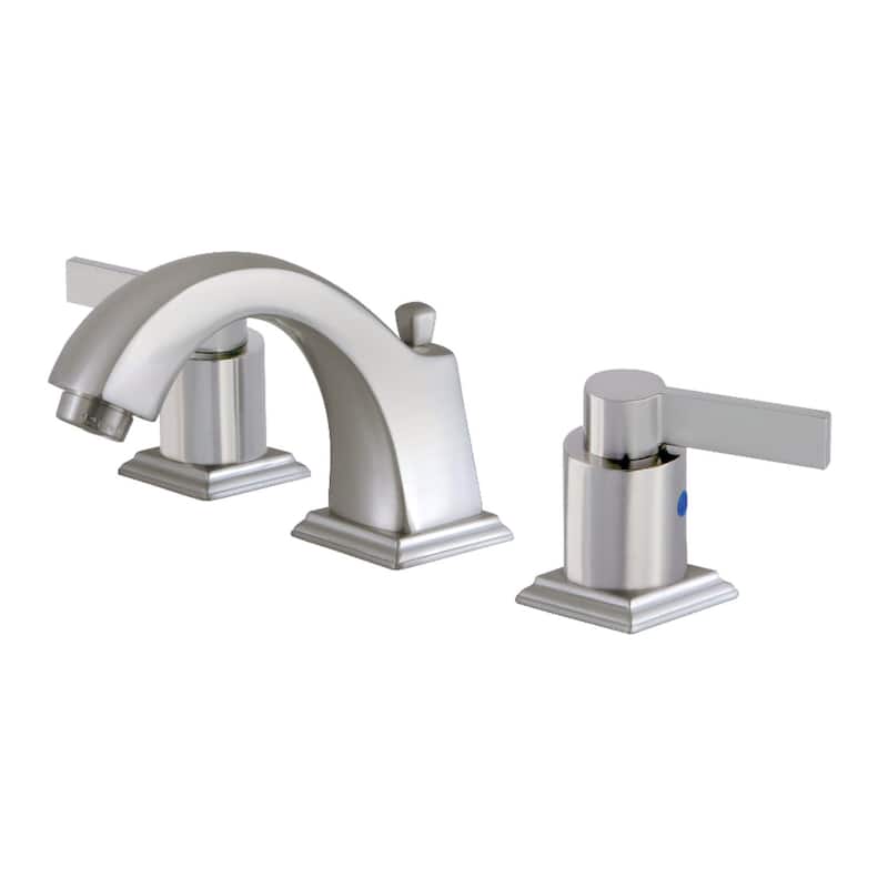 Kingston Brass NuvoFusion 1.2 GPM Widespread Bathroom Faucet with - Brushed Nickel