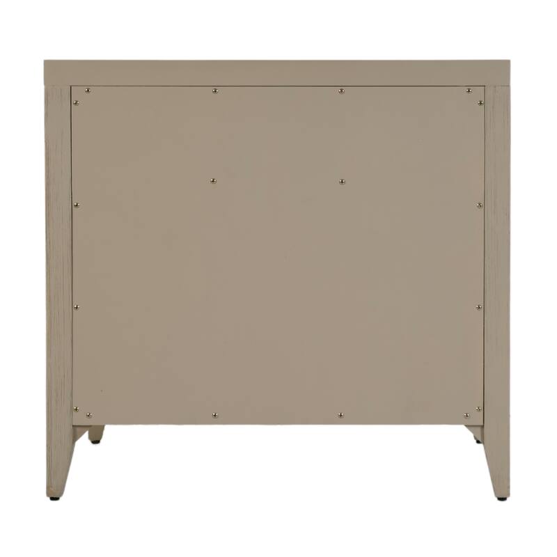 Dana 28 in. W Rectangular Wood 2 Drawer Nightstand with Top Shelf