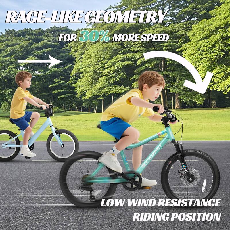 20-Inch Kids' Bike - 7-Speed, Boys & Girls Mountain Bike for Ages 6-12