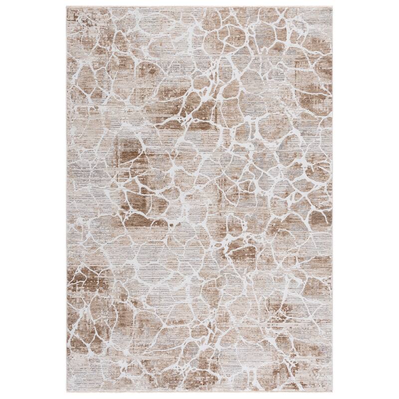 SAFAVIEH Finley Ayumi Modern Abstract Rug - Beige/Ivory - 5'3" x 7'6"