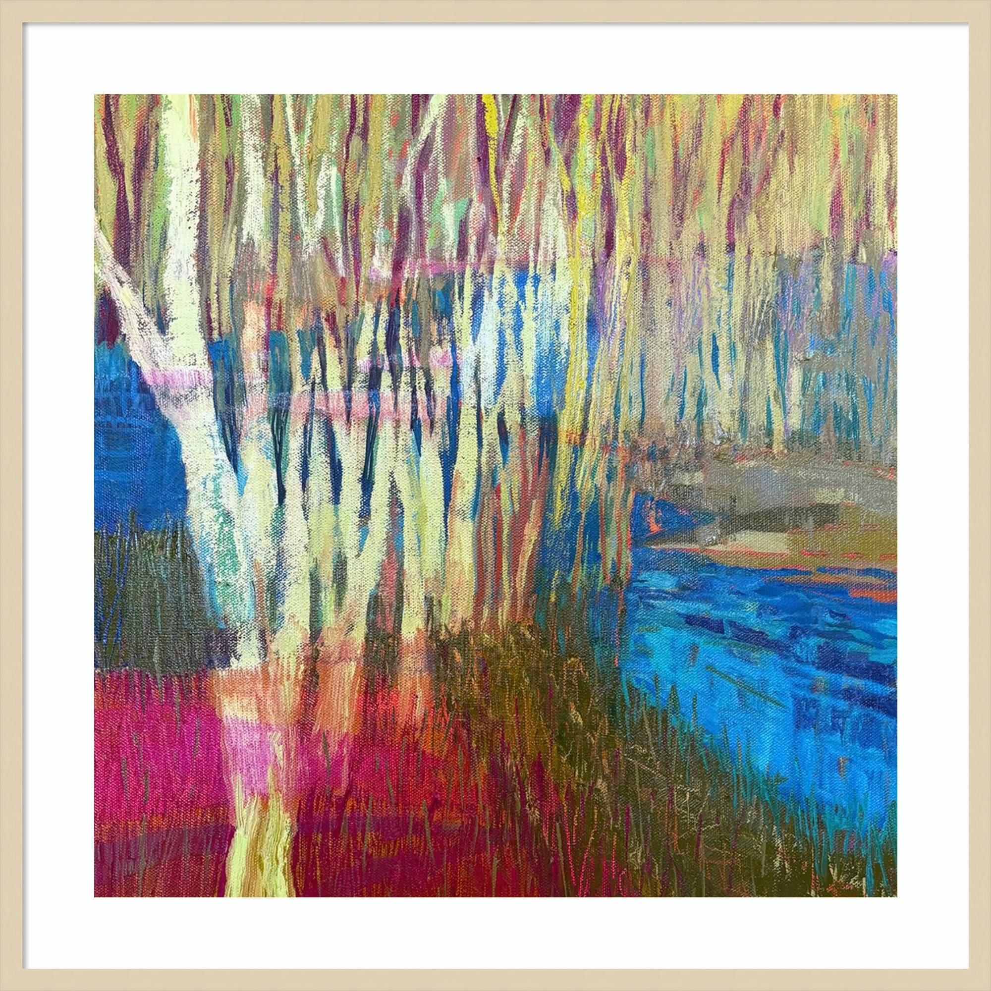 Wherever by Jane Schmidt Wood Framed Wall Art Print