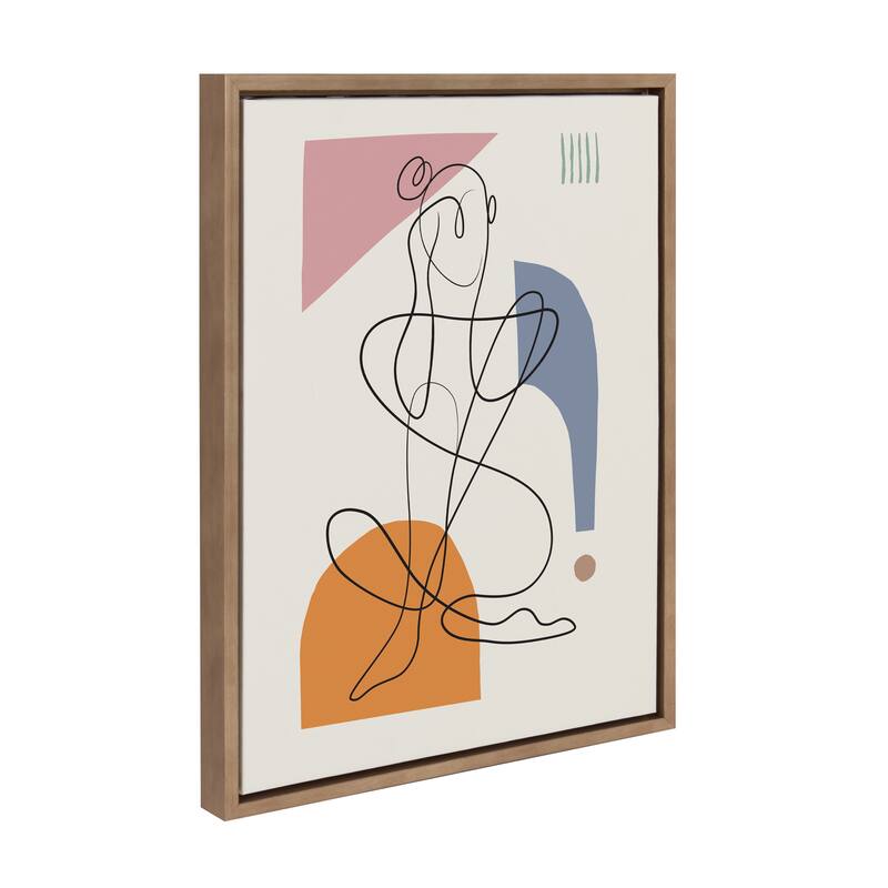 Kate and Laurel Sylvie Thinking of You Framed Canvas by Rachel Lee
