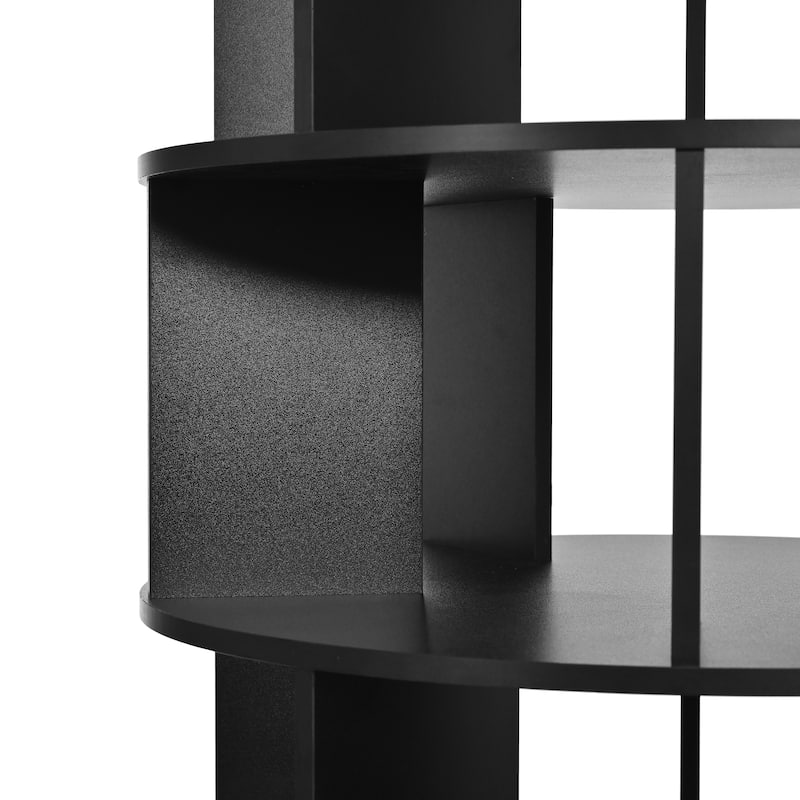 Roomfitters 7-Tier Rotating Shoe Rack Tower, 360° Revolving Shoe Organizer with 35 Compartments for Living Room