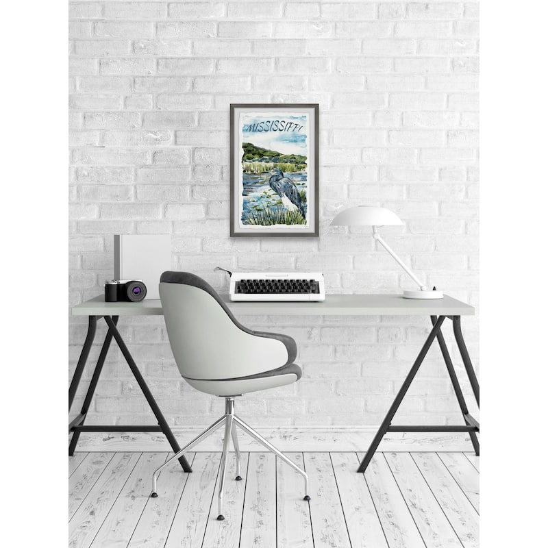 'Mississippi River' Framed Painting Print