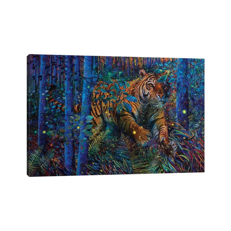 iCanvas "Tiger Fire Smaller" by Iris Scott Canvas Print