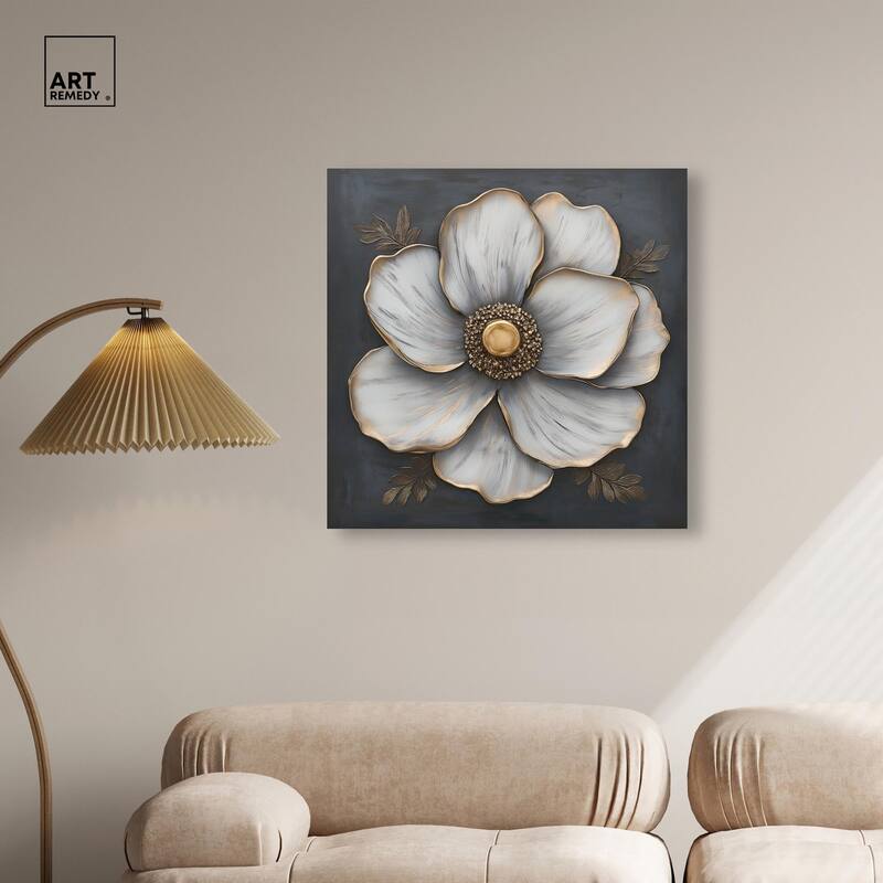 Sculpted Sepals II Canvas by Art Remedy, Gallery Wrapped