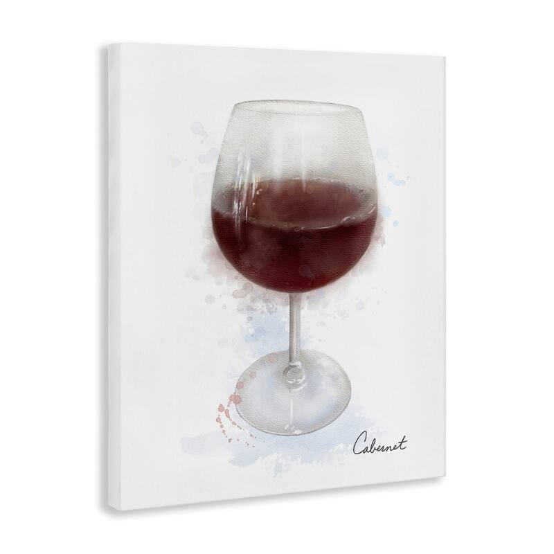 Stupell Modern Cabernet in Glass Canvas Wall Art Design By Matthew Piotrowicz