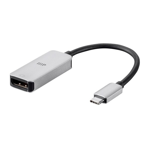 Monoprice USB-C DisplayPort Adapter 4K DisplayPort - Aluminum Body, Compact, Plug and Play - Consul Series