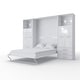 preview thumbnail 4 of 13, INVENTO Vertical Wall Bed with mattress 55.1"x78.7" and 2 storage cabinets