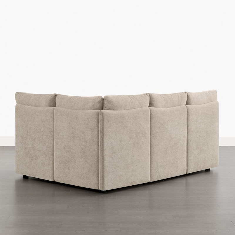 Spruce & Spring Modern 74" L-Shaped Dining Bench with Storage, Corner Breakfast Nook Banquette Bench