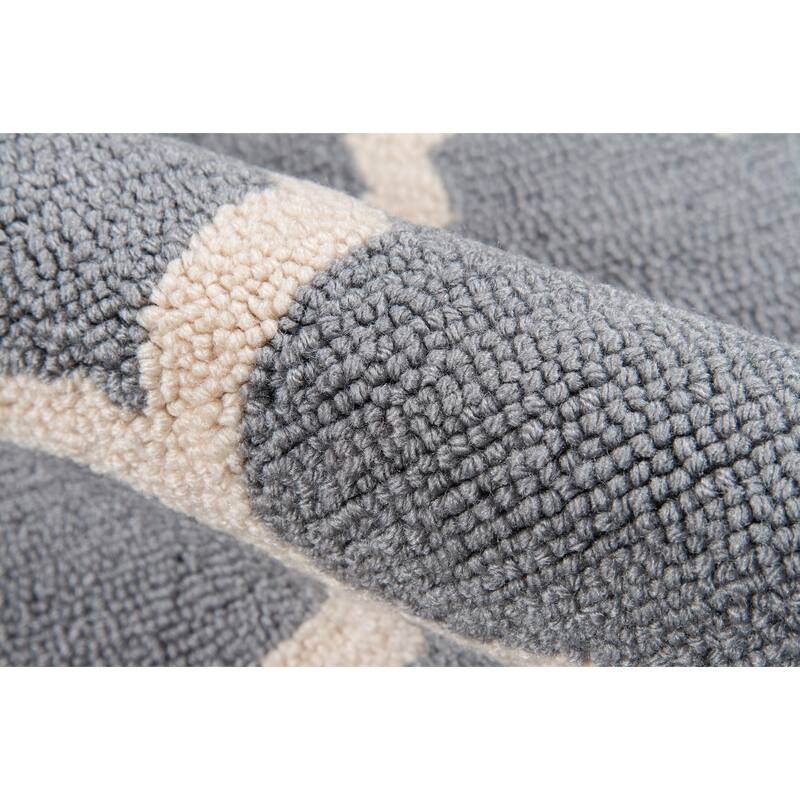 Momeni Geo Hand Hooked Polyester Contemporary Geometric Area Rug