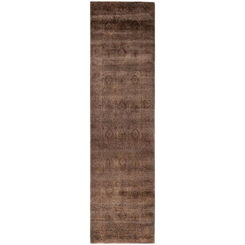 Overdyed One-of-a-Kind Hand-Knotted Area Rug - Brown - 2' 6" x 9' 10"