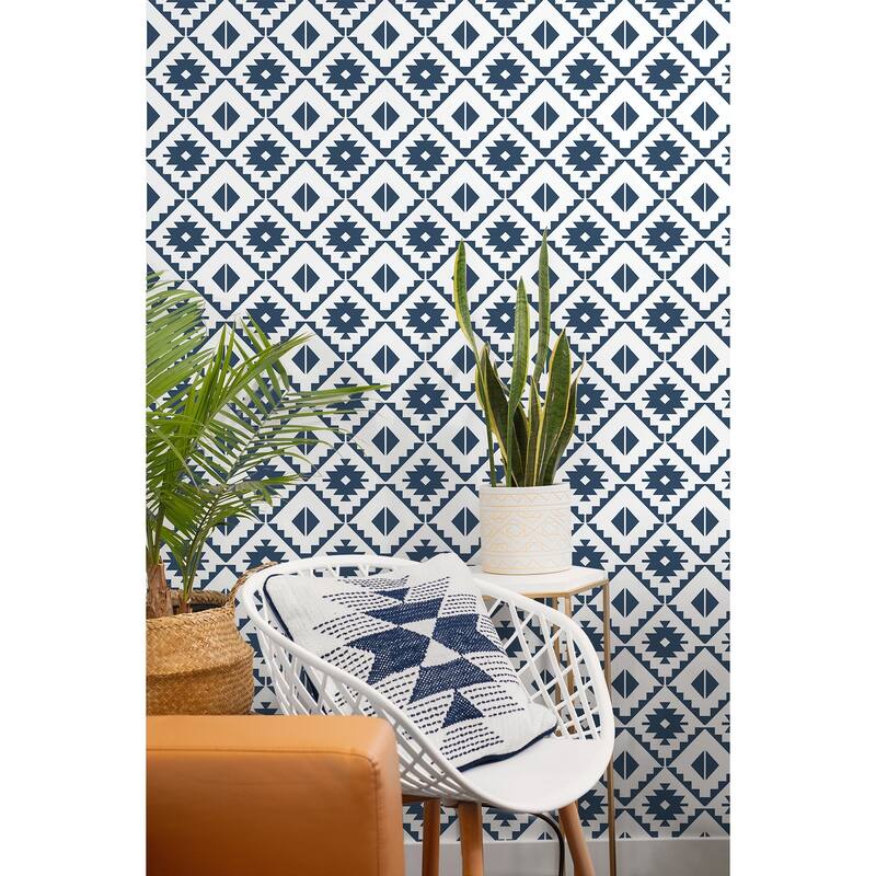 NextWall Southwest Tile Peel and Stick Wallpaper
