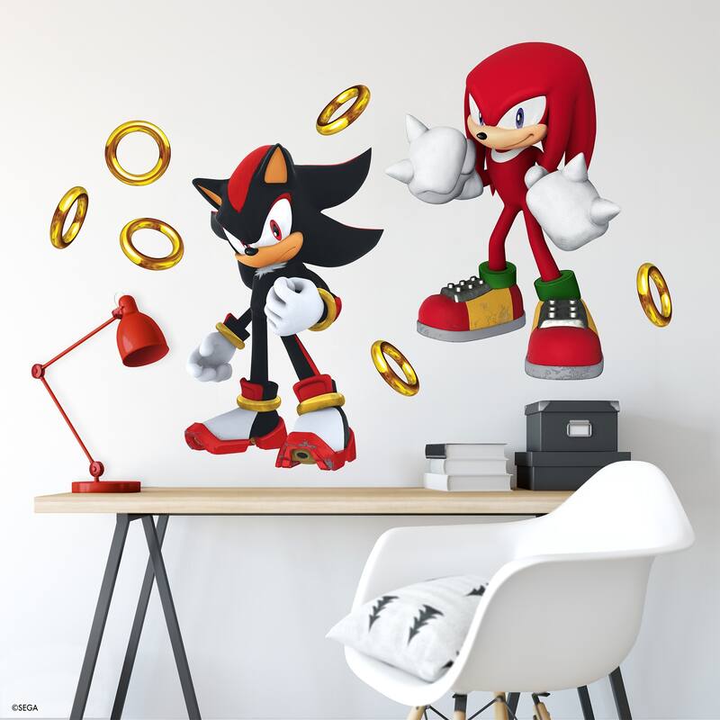 WallPops Sonic The Hedgehog Knuckles and Shadow Wall Decals
