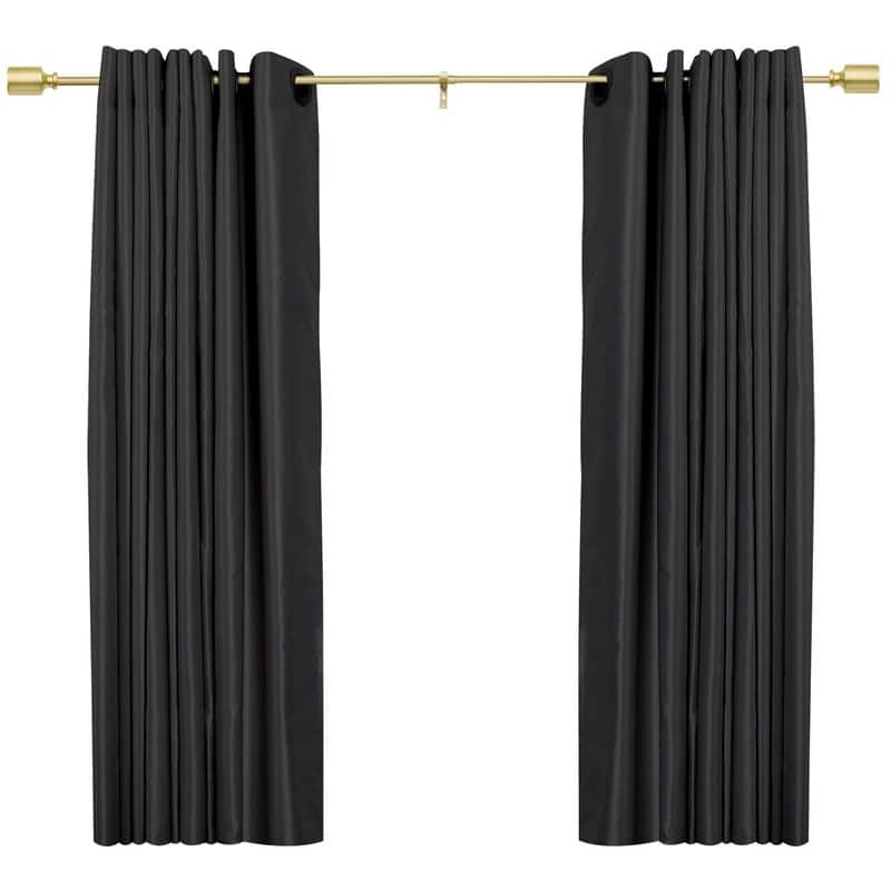 UTOPIA ALLEY 3/4 Inch Curtain Rod - Curtain Rods For Windows 48 to 86 Inch, Adjustable Drapery Rods