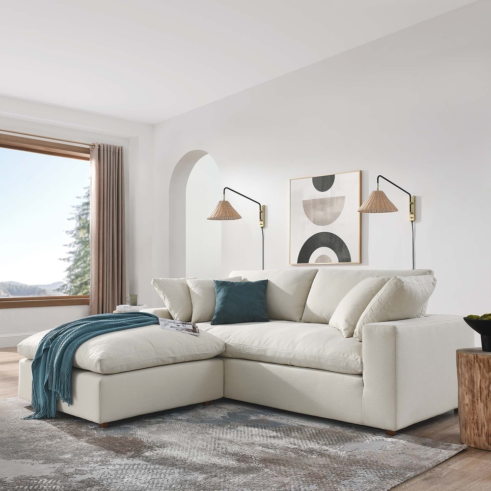 Overstuffed sale sectional sofa