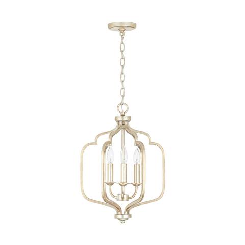 Ophelia 3-light Winter Gold Foyer Pendant