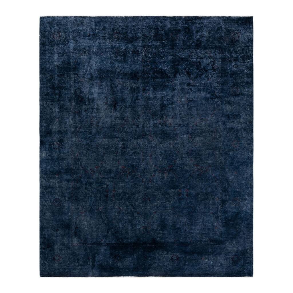 Contemporary Overdyed Wool Hand Knotted Area Rug - 8' 2" x 10' 0"
