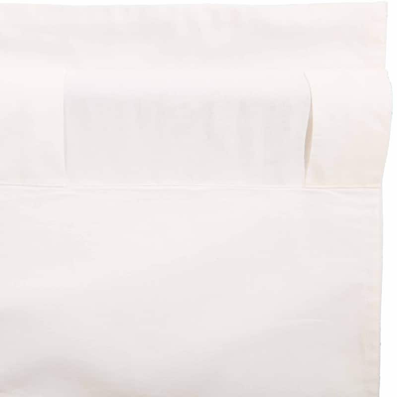 Simple Life Flax Ruffled Short Panel Set - Short Panel 63x36 - Short Panel 63x36