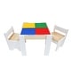 preview thumbnail 8 of 8, Teamson Kids Wooden Multi-Activity Table with Dry-Erase & Building Block Surface Play Table & Chairs for Toddlers & Kids Room