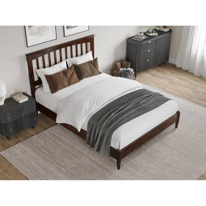 Becket Solid Wood Low Profile Platform Bed