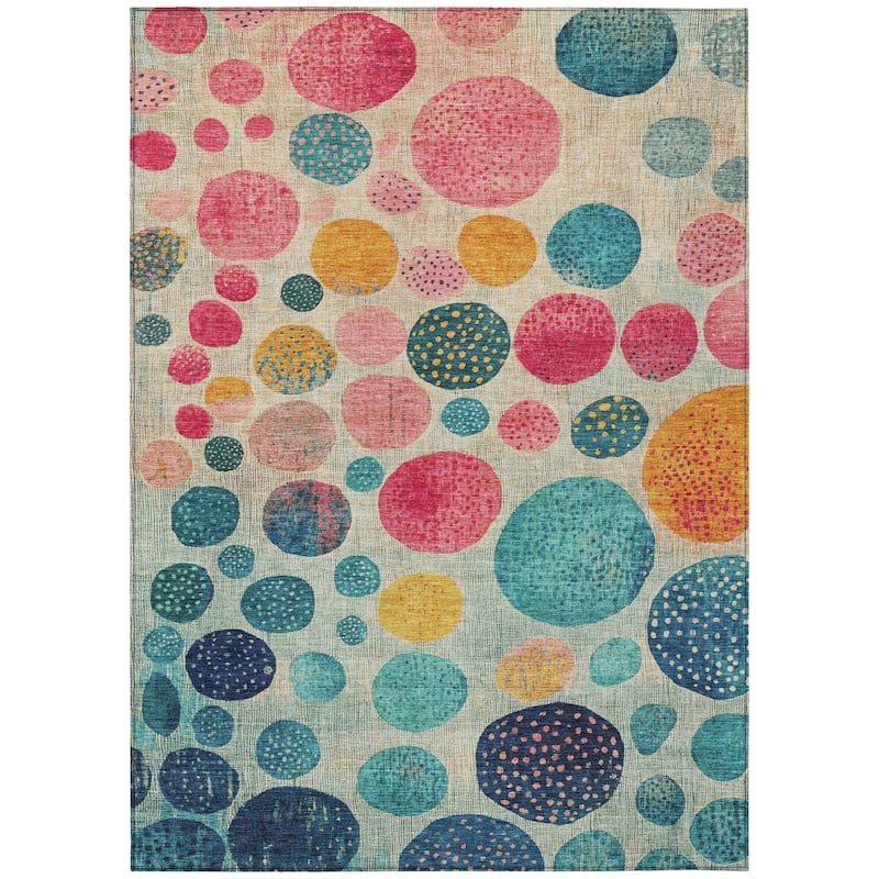 HomeRoots Geometric Transitional Rectangle Outdoor Rug