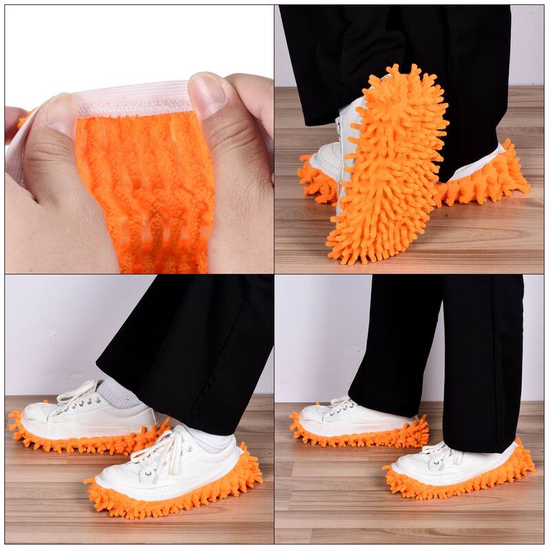 Washable Cleaning Shoes Cover Multifunction Chenille Duster Mop
