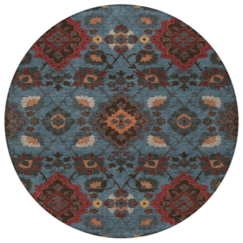 HomeRoots Oriental Traditional Rectangle Outdoor Rug