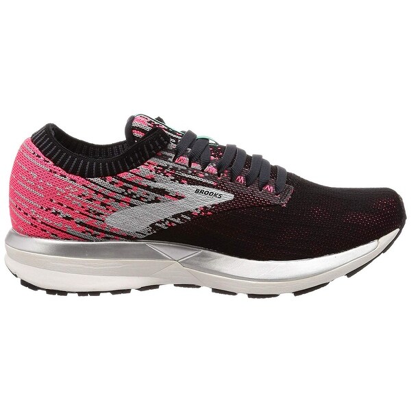 brooks ricochet black tan pink