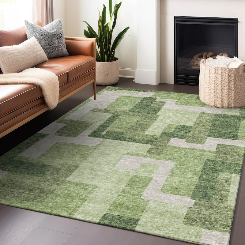 Premium Washable Super Soft Modern Geo Mayfield Rug