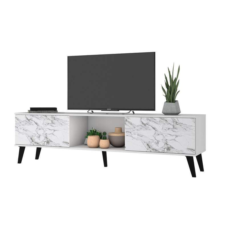 Manhattan Comfort Takajarvi Mid Century Modern Media Cabinet