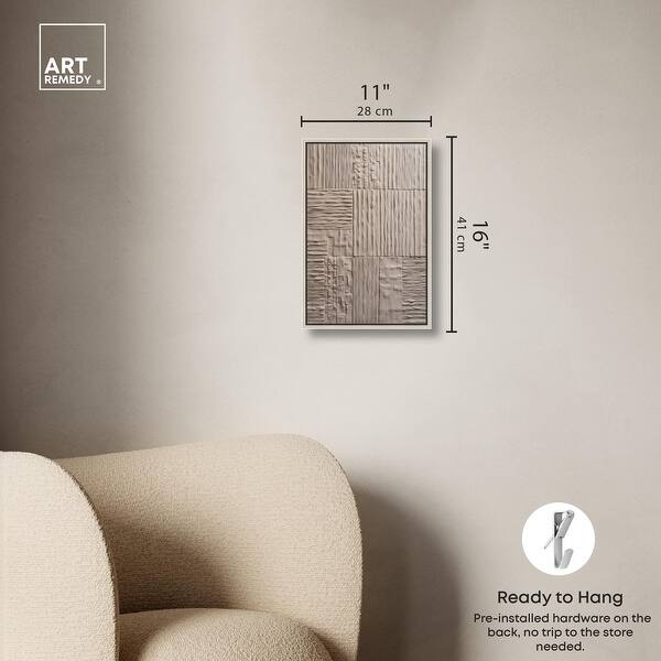 dimension image slide 23 of 24, Old Clay Texture Canvas Elegant White and Gold Art by Art Remedy