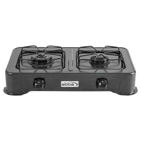 Portable Double Burner Propane Stovetop by ABBA APPLIANCES Bed Bath