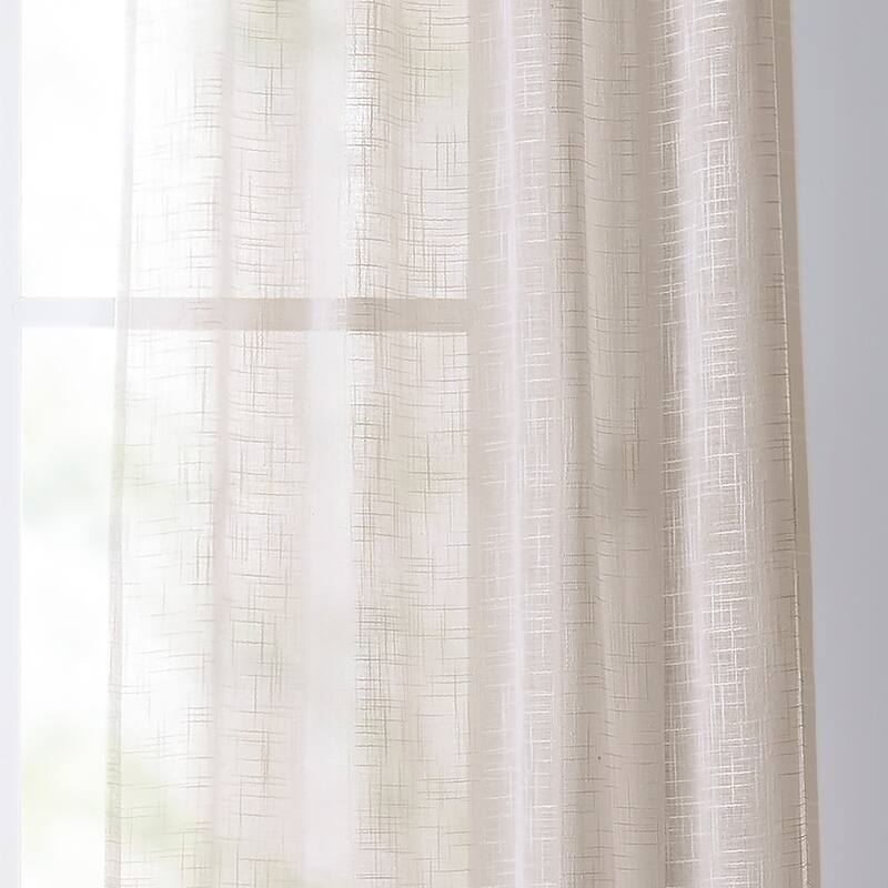Tommy Hilfiger Blake Poletop Window Curtain Panel Pair