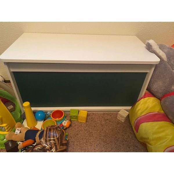closetmaid kidspace chalkboard toy chest