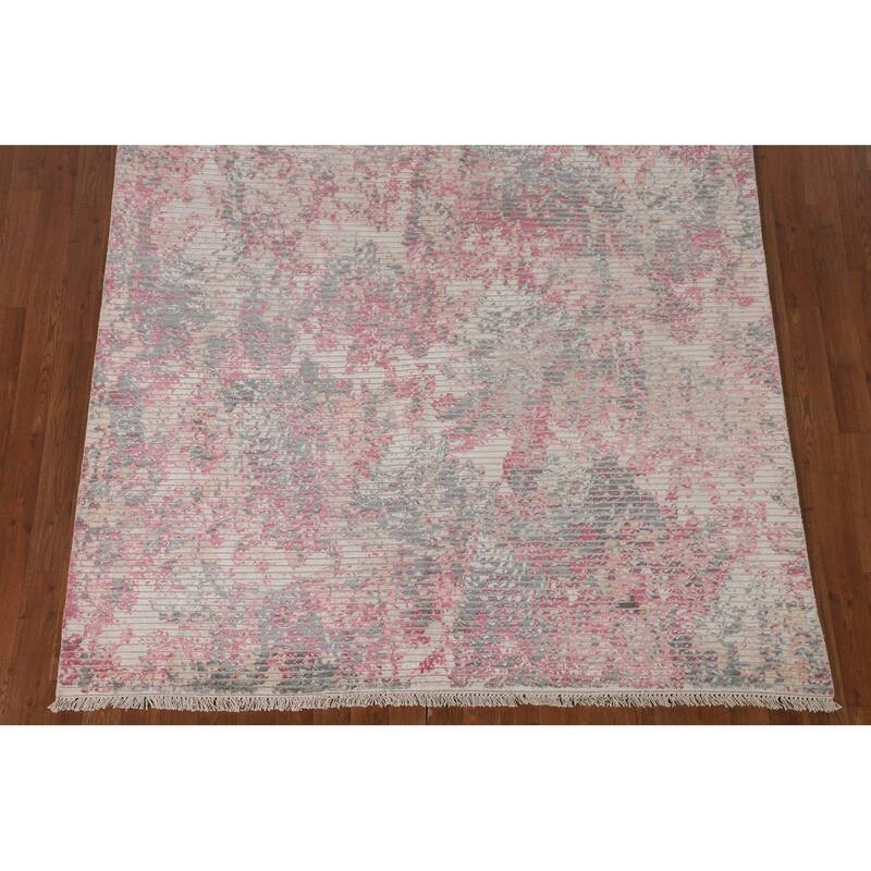 Moder / Abstract Area Rug Handmade Oriental Wool Carpet - 5'7" x 8'0"