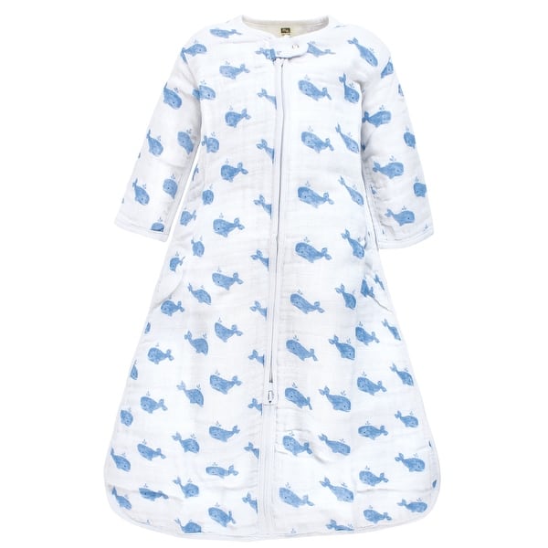Hudson Baby Infant Boy Long Sleeve Muslin Sleeping Bag, Wearable