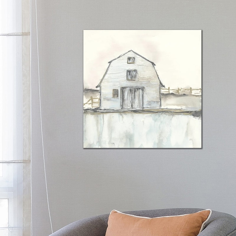 iCanvas "White Barn III" by Chris Paschke Canvas Print - 26x26x1.5