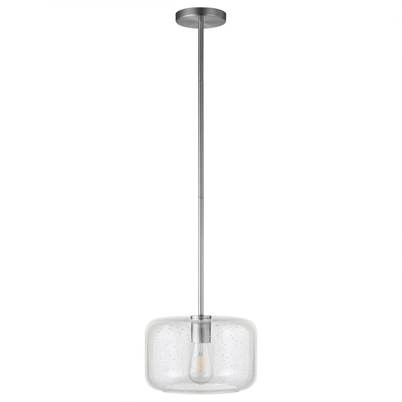 Channing 11" Wide Pendant with Glass Shade