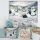 preview thumbnail 10 of 10, Designart 'Mountain Village In Winter' Traditional Framed Canvas Wall Art Print