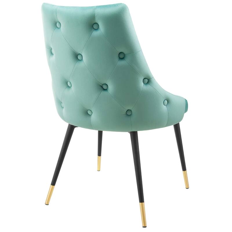 Modway Adorn Dining Side Chair Performance Velvet in Navy, Set of 2