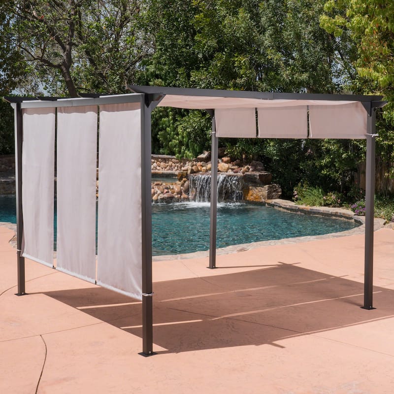 Lawrence Steel Outdoor 9.5-foot Gazebo by Christopher Knight Home