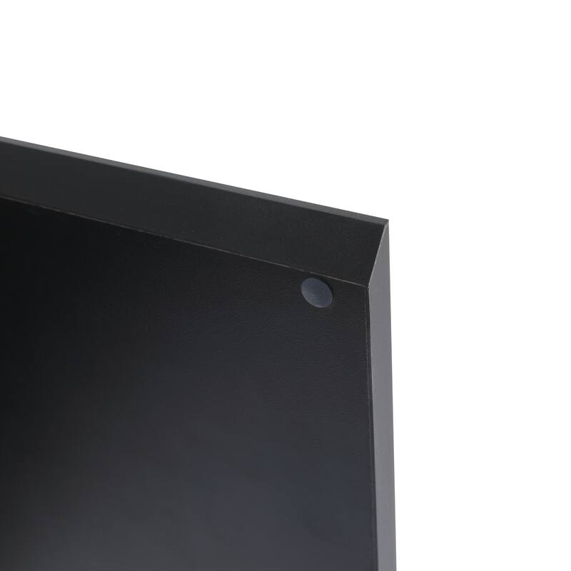 Plywood Wall-Mounted Bathroom Vanity Set in Black with Integrated Ceramic Sink