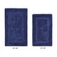 preview thumbnail 2 of 1, Better Trends Lux 2-Piece 100% Cotton Tufted Reversible Bathroom Rug Set, Water Absorbent Bath Mats for Shower and Sink