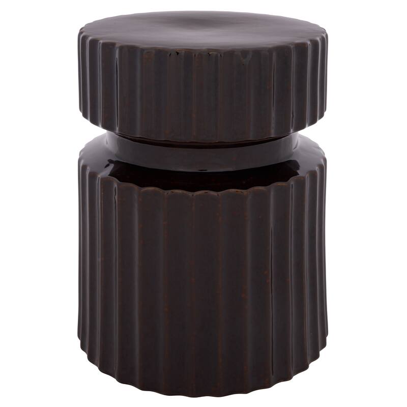 SAFAVIEH Home Rivy, 18-inch, Ceramic Garden Stool - 13"W x 13"D x 18"H