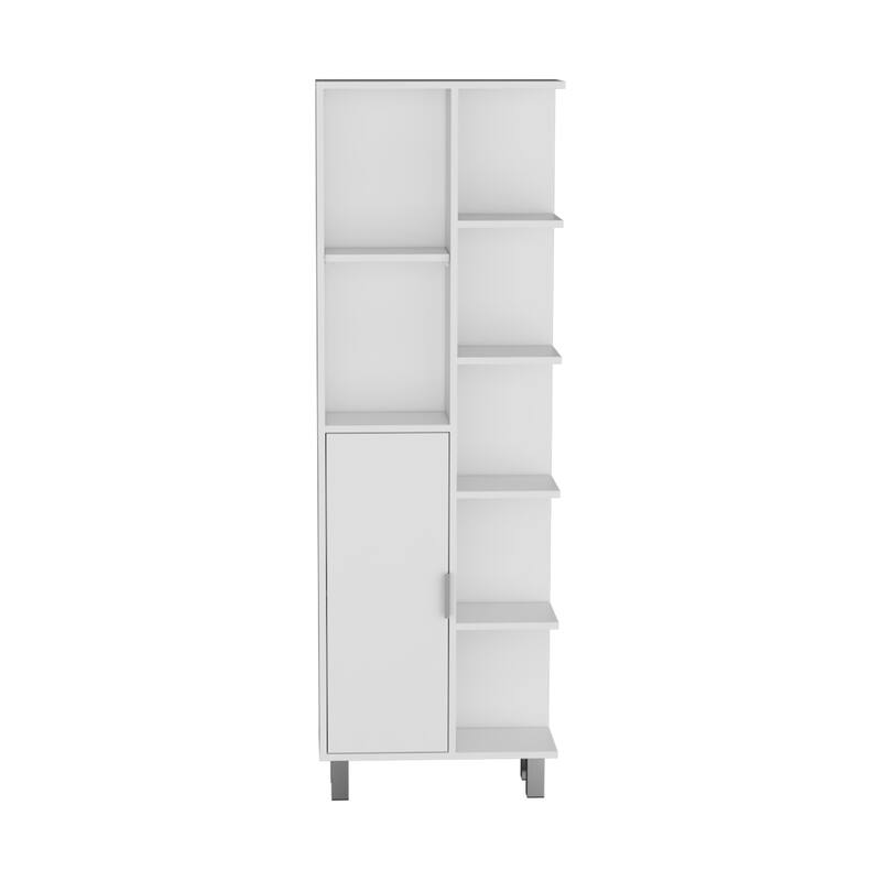 Crovie Linen 63-inch High Bathroom Cabinet Linen Storage